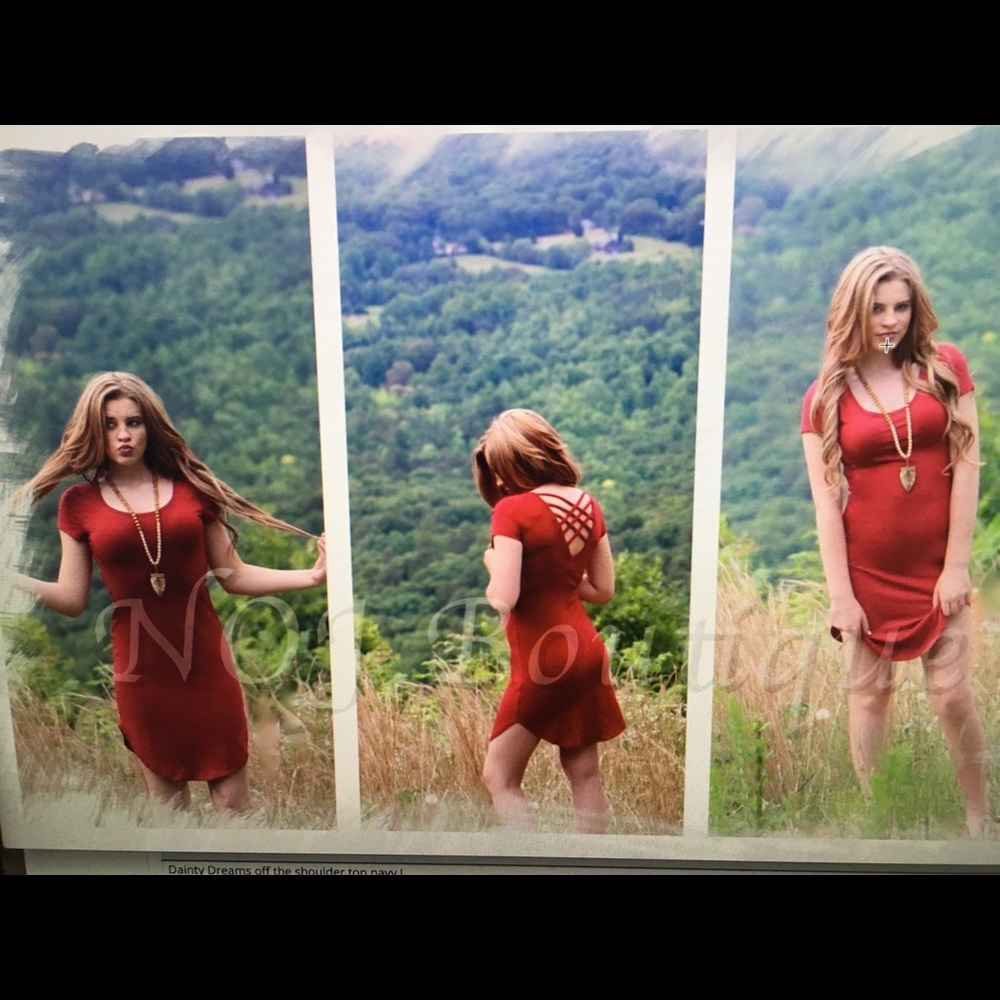 Wonderful In Wine Strappy Back Dress